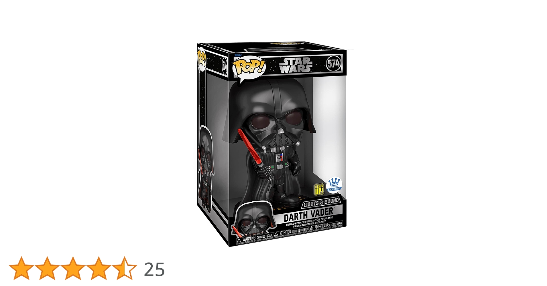 ファンコポップ 『スターウォーズ』ダースベイダー　10インチ　ライト&サウンド Amazon.co.jp: Funko POP! スターウォーズ - 10インチ ジャンボ
